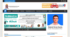 Desktop Screenshot of municipalidadalhue.cl